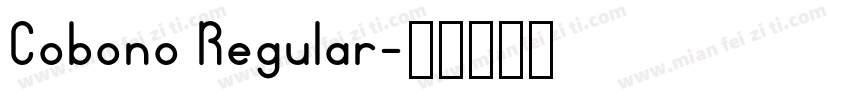 Cobono Regular字体转换